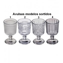 Taça 65ml Avulsa Para Licor de Vidro Sortida